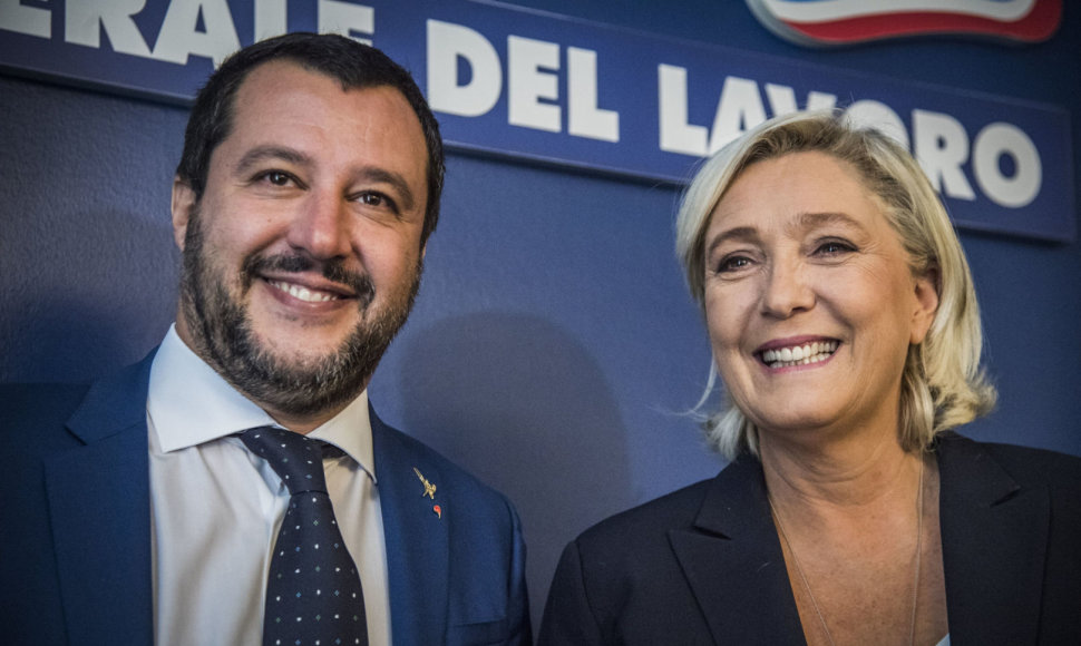 Matteo Salvini ir Marine Le Pen