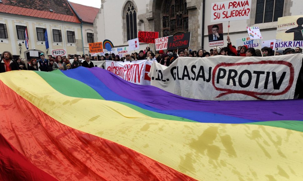 Homoseksualų santuokų šalininkai Kroatijoje