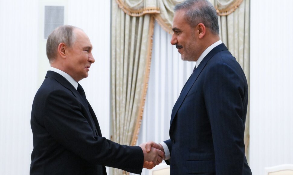Vladimiras Putinas ir Hakanas Fidanas / ZUMAPRESS