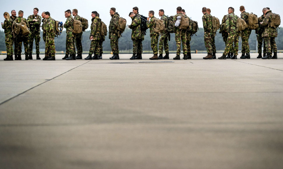 Nyderlandų kariai išvyksta į pratybas „Trident Juncture“