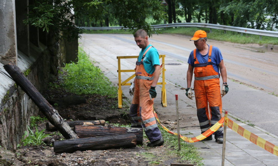 Nuoplova Verkių gatvėje Vilniuje