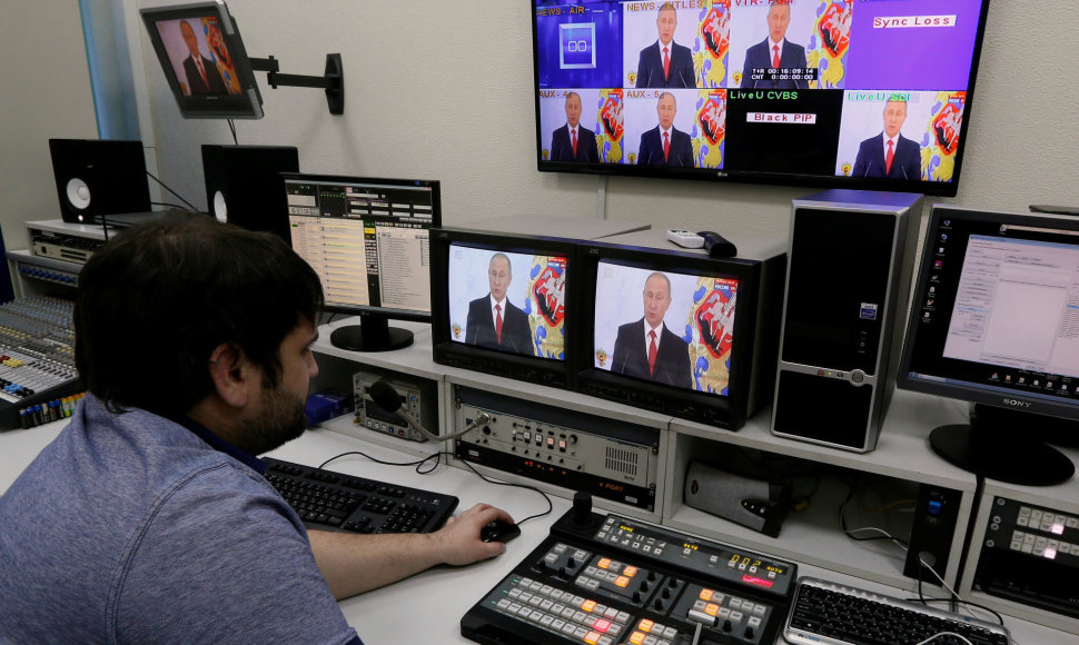 Vladimiro Putino pasirodymas televizijoje