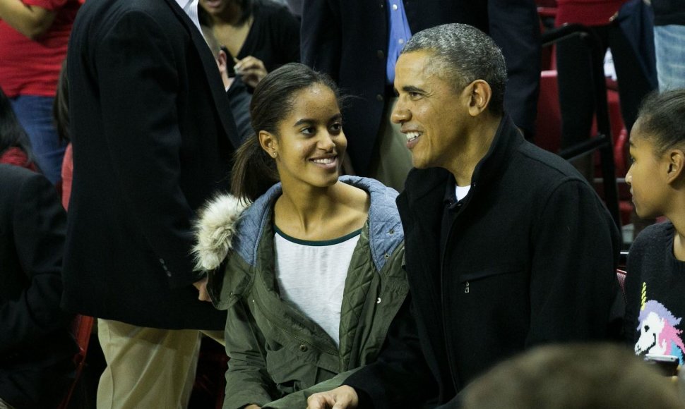 Barackas Obama su dukra Malia
