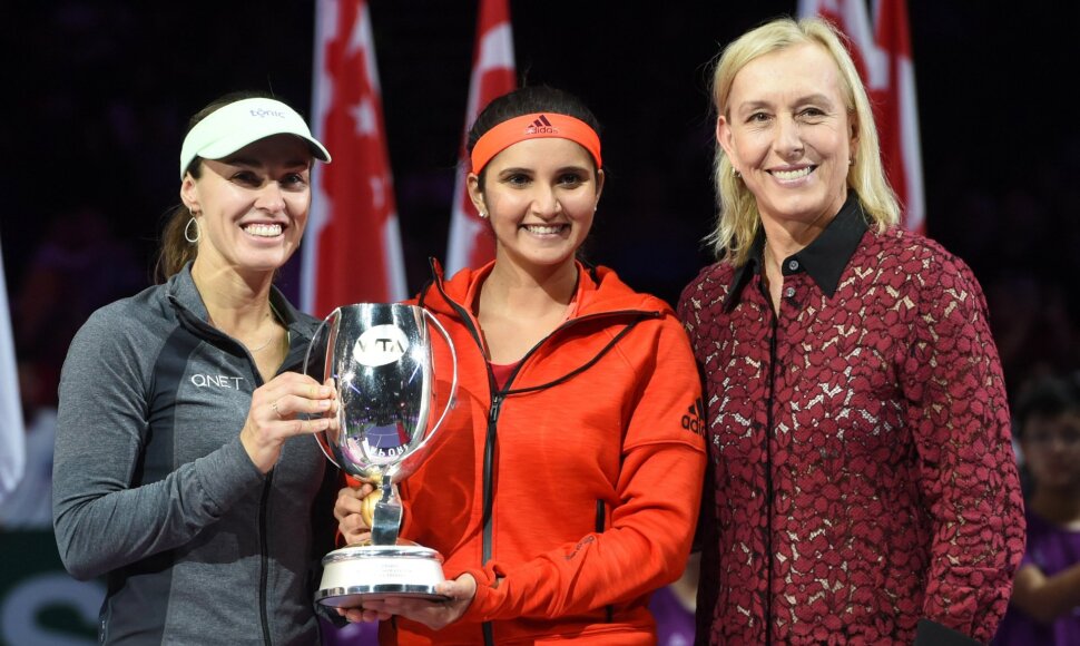 Sania Mirza ir Martina Hingis ir Mafrtina Navratilova