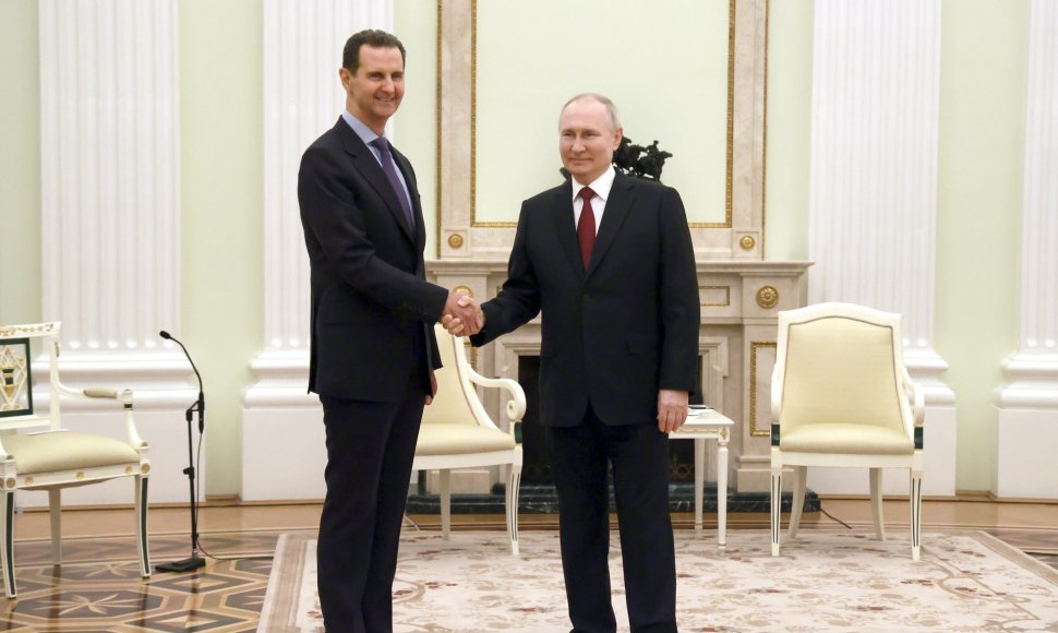 Sirijos prezidentas B.al Assadas ir Rusijos lyderis V.Putinas