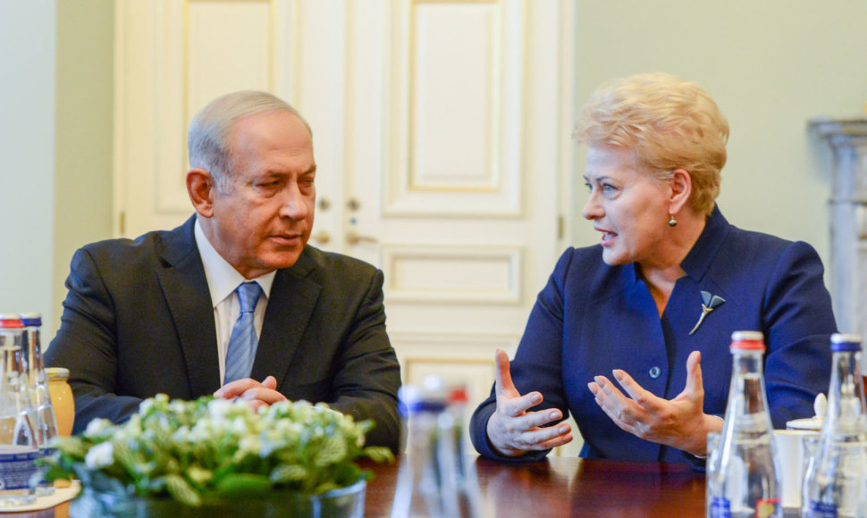 Prezidentė Dalia Grybauskaitė susitinka su Izraelio Ministru Pirmininku Benjaminu Netanyahu