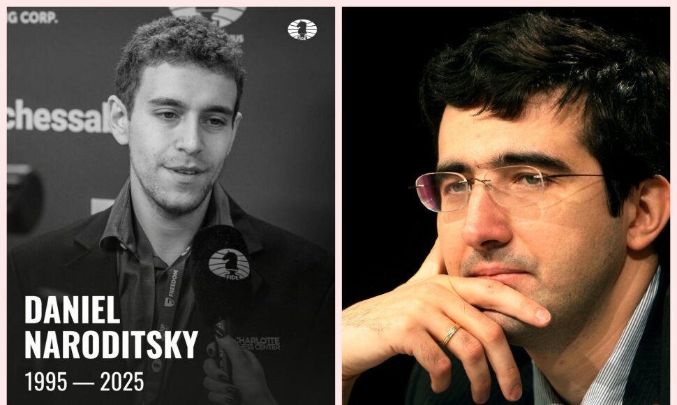 Daug garsių &scaron;achmatininkų dėl D.Naroditsky mirties kaltina Vladimirą Kramniką.