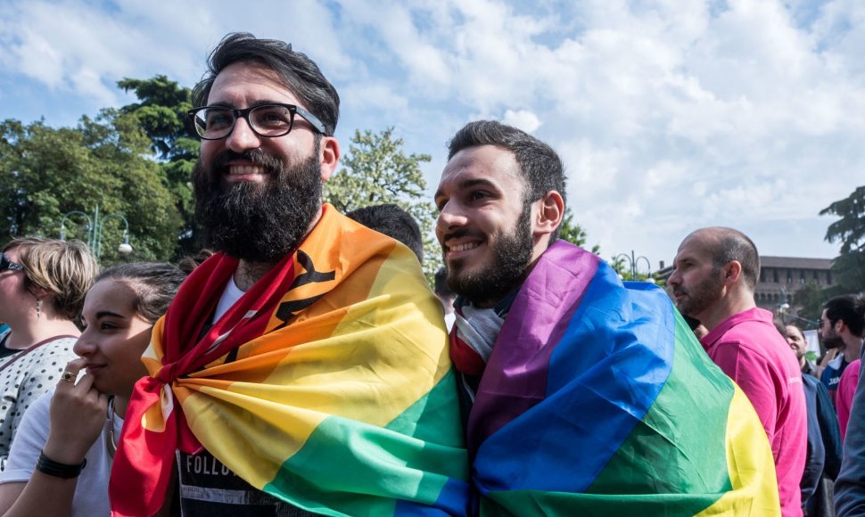 LGBT parado Italijoje akimirkos