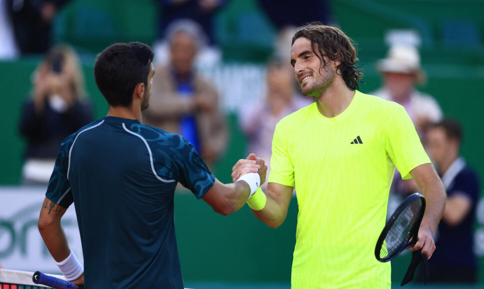 Lorenzo Musetti ir Stefanos Tsitsipas