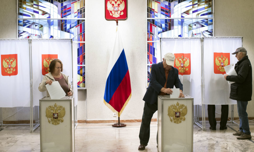 Lietuvos rusai balsuoja rinkimuose į Valstybės Dūmą