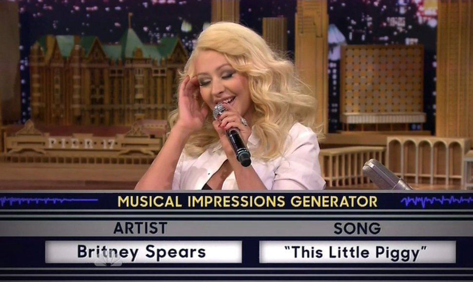 Christina Aguilera laidoje „The Tonight Show Starring Jimmy Fallon“