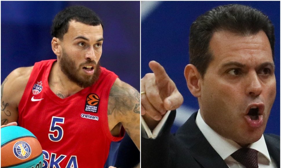 Mike'as Jamesas ir Dimitrios Itoudis sukonfliktavo per CSKA treniruotę.