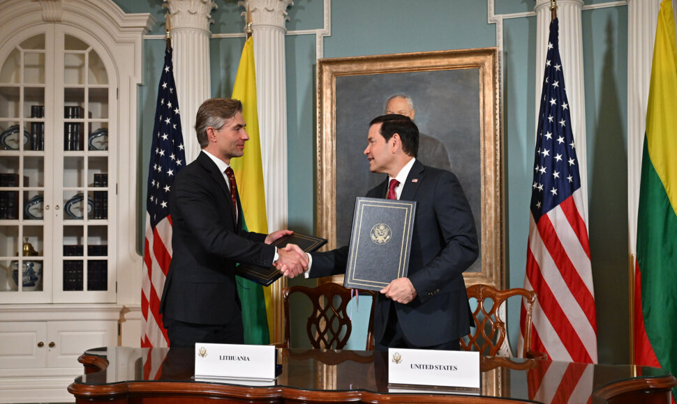 K. Budrys ir M. Rubio / URM nuotr.