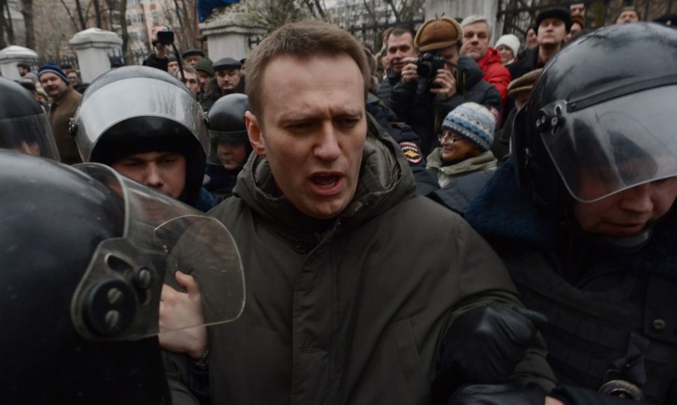 Rusijos opozicijos lyderis Aleksejus Navalnas