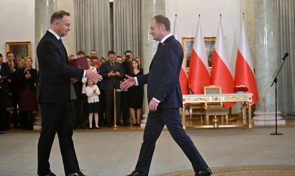 Andrzejus Duda ir Donaldas Tuskas