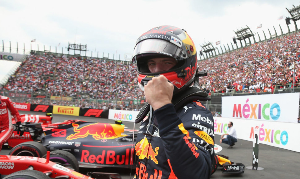 F1 Meksikos GP laimėjo Maxas Verstappenas