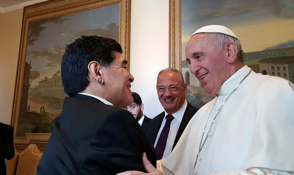 Popiežius Pranciškus ir Diego Maradona