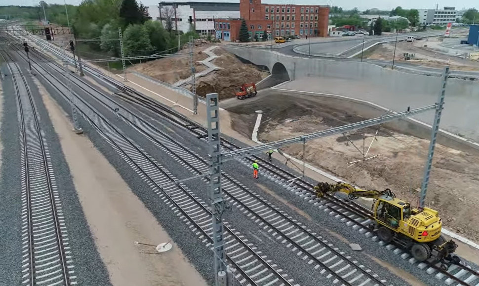 Rail Baltic railway stretch between Kaunas and Palemonas