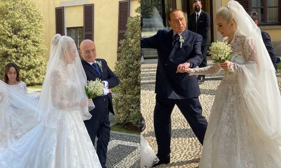 Silvio Berlusconi ir Martos Fascinos vestuvių akimirka