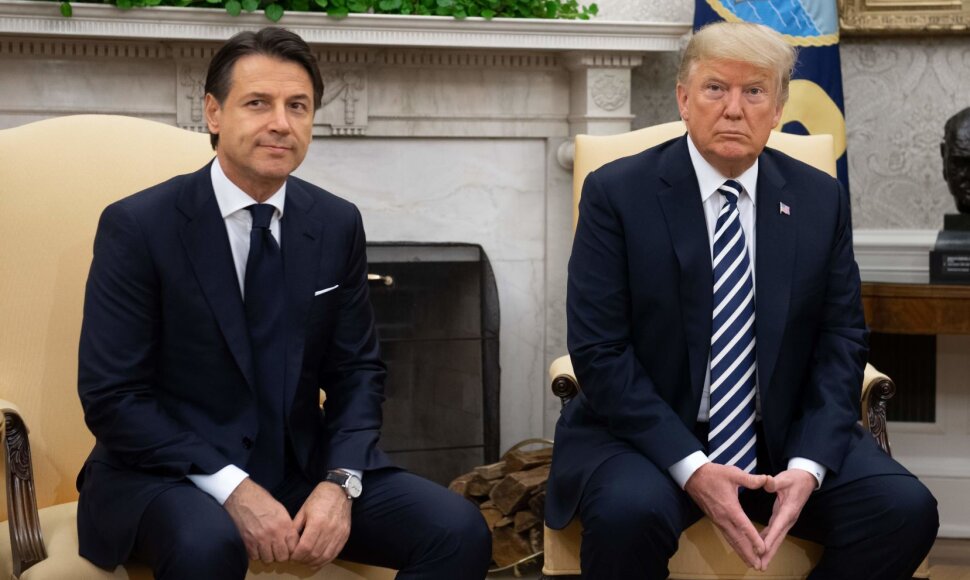 Italijos ministro pirmininko Giuseppe Conte ir D.Tumpo susitikimas