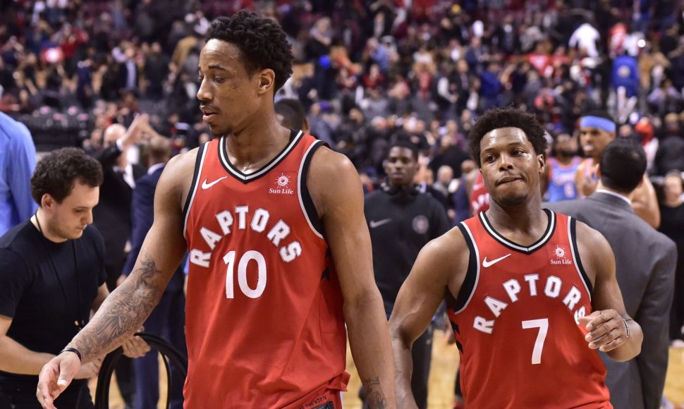 DeMaras DeRozanas ir Kyle'as Lowry