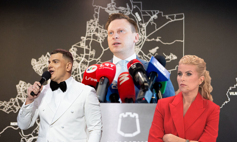 Sostinės meras Valdas Benkunskas ir jį reklamuojantys nuomonės formuotojai