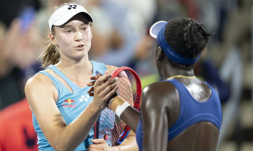 Jelena Rybakina ir Victoria Mboko