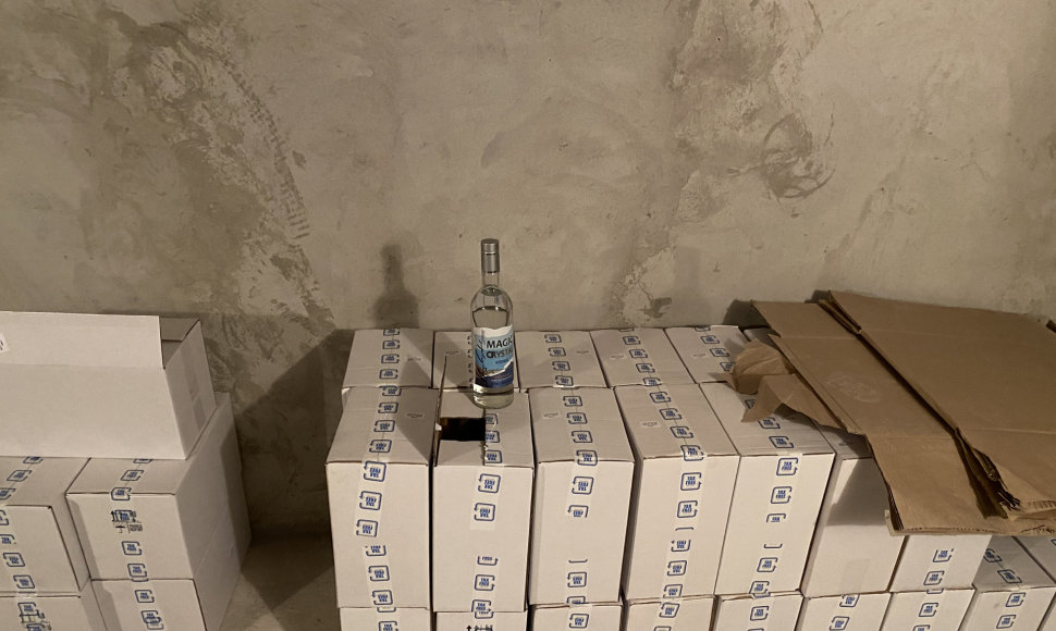 Konfiskuotas alkoholis Ukmergės krašte 