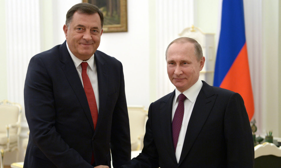 Miloradas Dodikas ir Vladimiras Putinas