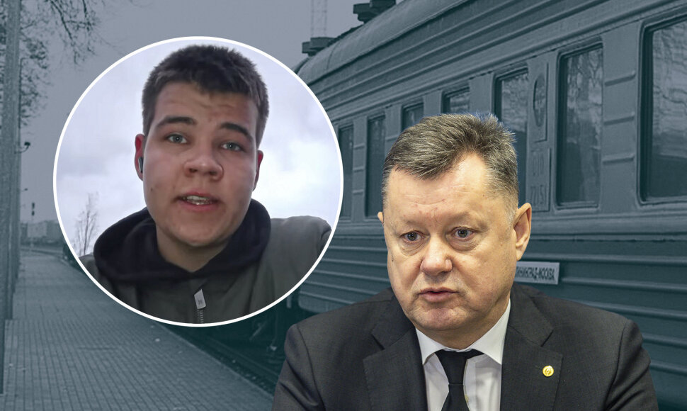 Rimas Bradūnas ir iš traukinio pabėgęs rusas