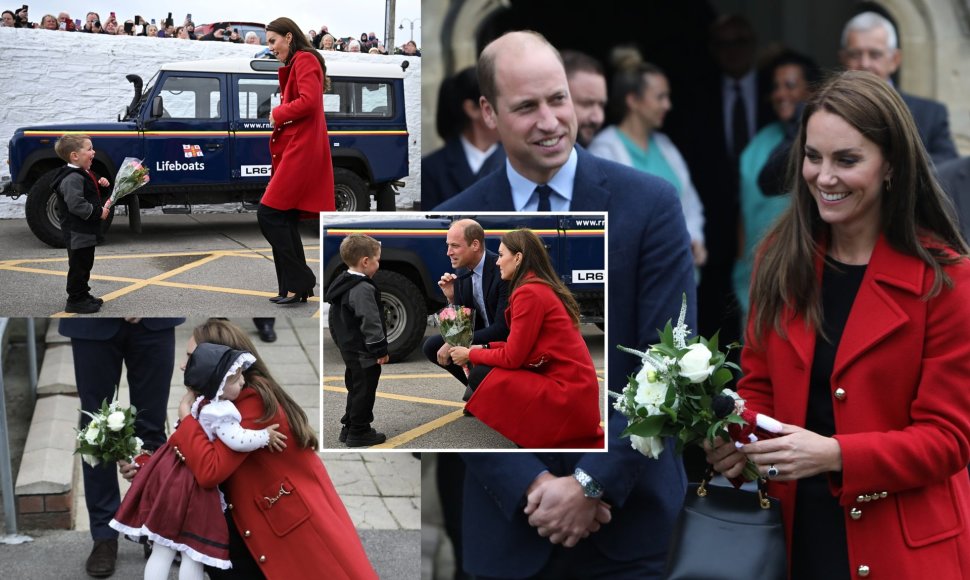Princas Williamas ir Catherine Middleton lankėsi Velse
