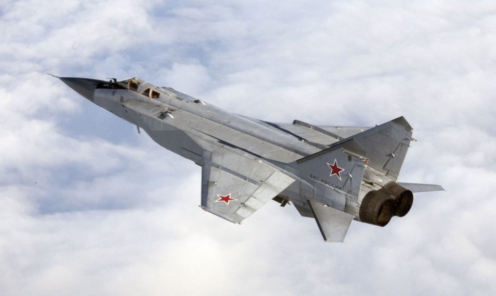 Rusijos „Mikoyan MiG-31“ naikintuvas