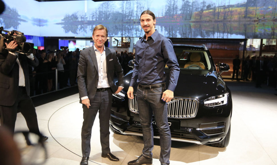 „Volvo XC90“ raktelių įteikimas Zlatanui Ibrahimovičiui