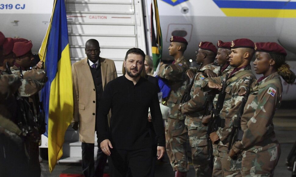 Volodymyras Zelenskis Pietų Afrikoje / AP
