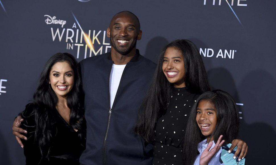Kobe Bryantas su šeima