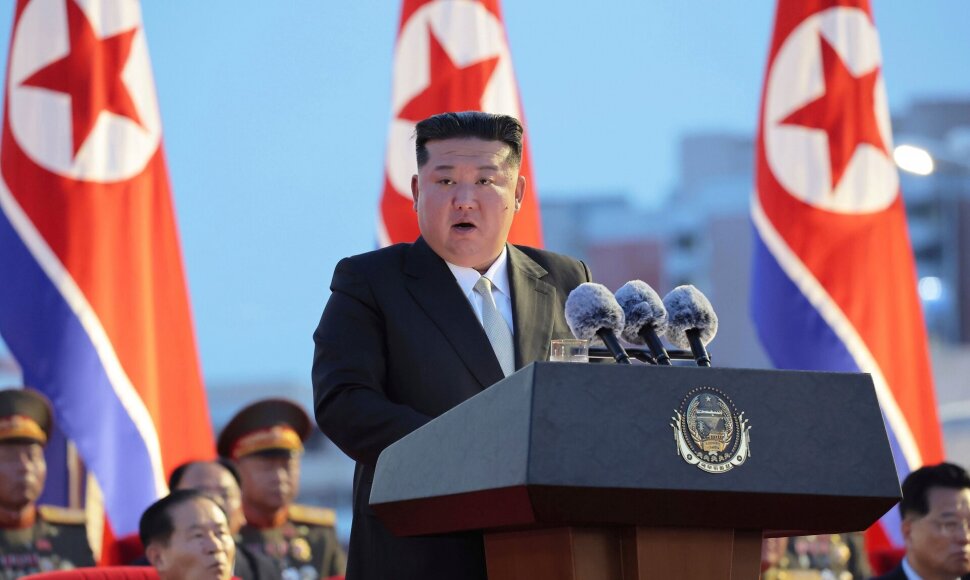 Šiaurės Korėjos lyderis Kim Jong Unas / Uncredited / AP