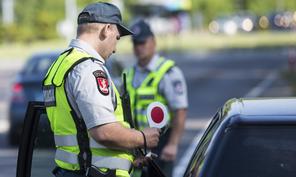 Rytinis Vilniaus kelių policijos reidas