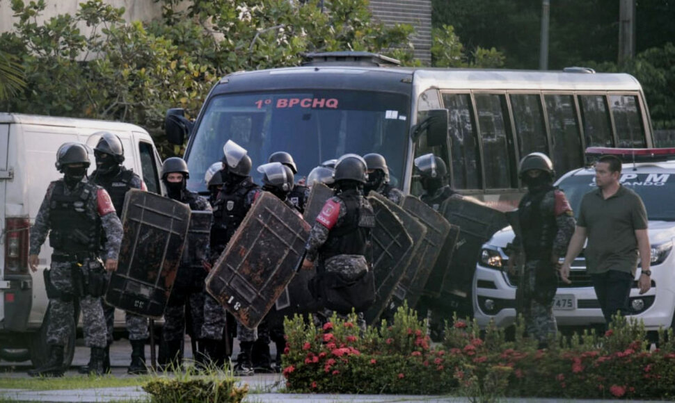 Brazilijos riaušių policija