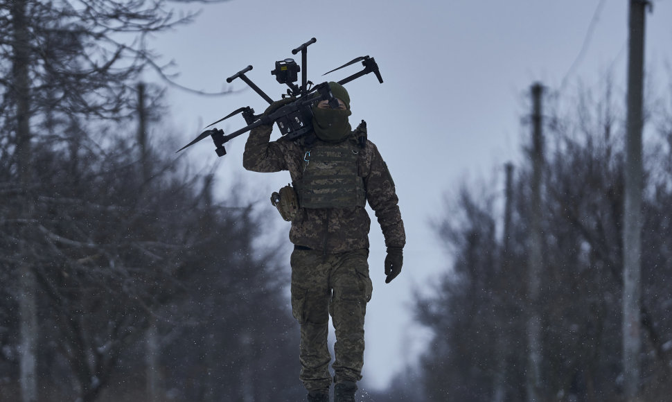 Ukrainiečių kareivis netoli Adijivkos