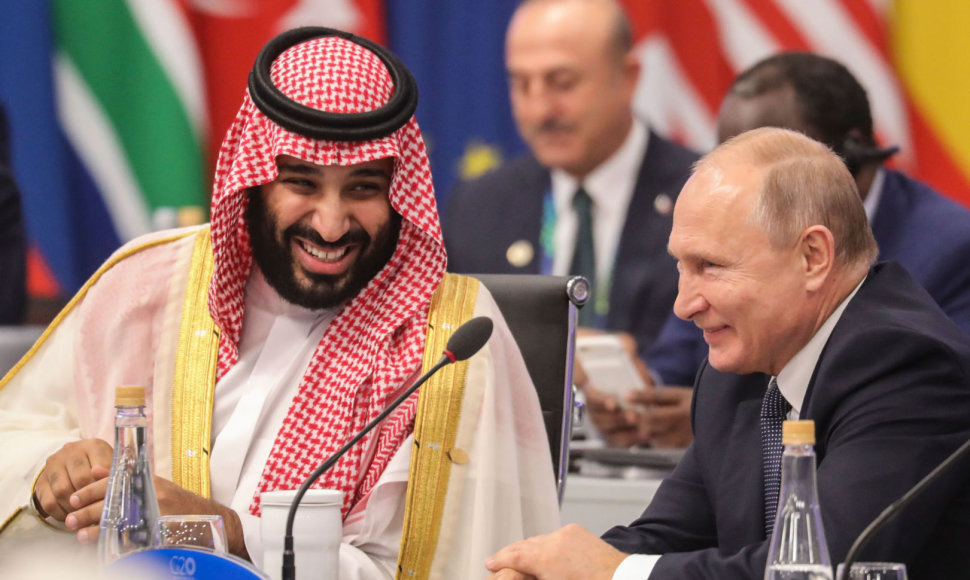 Mohammedas bin Salmanas ir Vladimiras Putinas