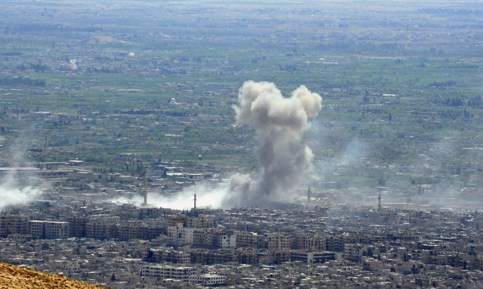 Ar Sirijos režimas vėl panaudojo cheminį ginklą?