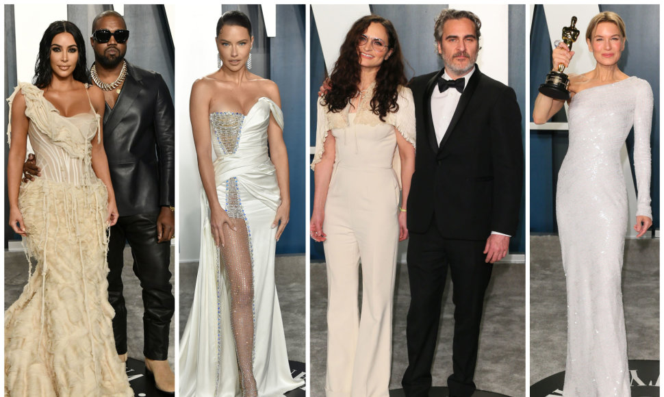 Kanye Westas, Kim Kardashian, Adriana Lima, Joaquinas Phoenixas su seserimi, Renee Zellweger,