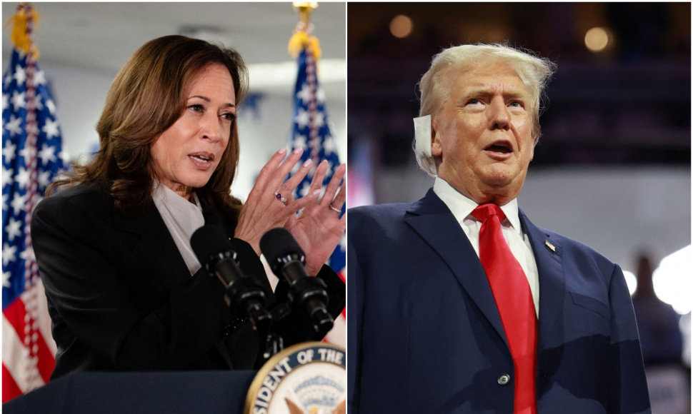 Kamala Harris ir Donaldas Trumpas