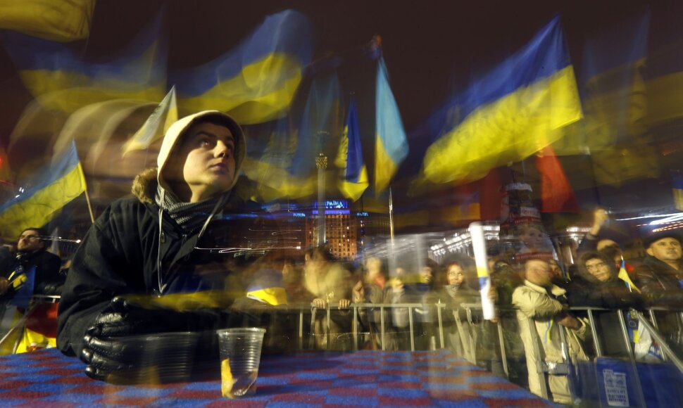 Protestuotojai Ukrainoje
