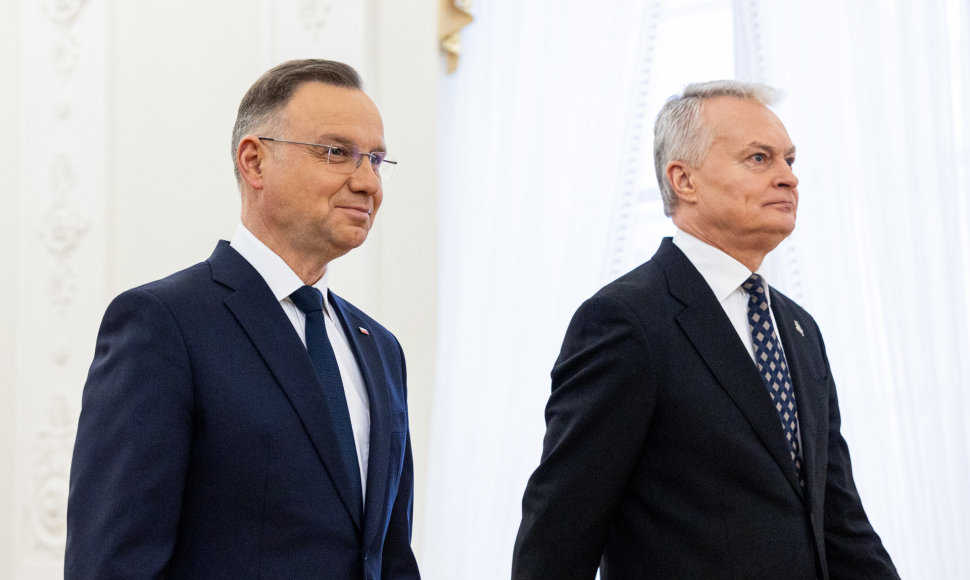 Gitanas Nausėda susitiko su Lenkijos Prezidentu Andrzejumi Duda