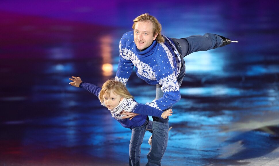 Jevgenijus Pliuščenka ir jo sūnus Aleksandras Pliuščenka