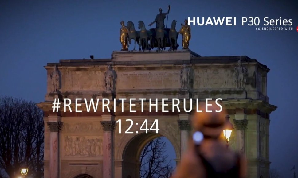 „Huawei P30“ serijos telefonų pristatymo užsklanda