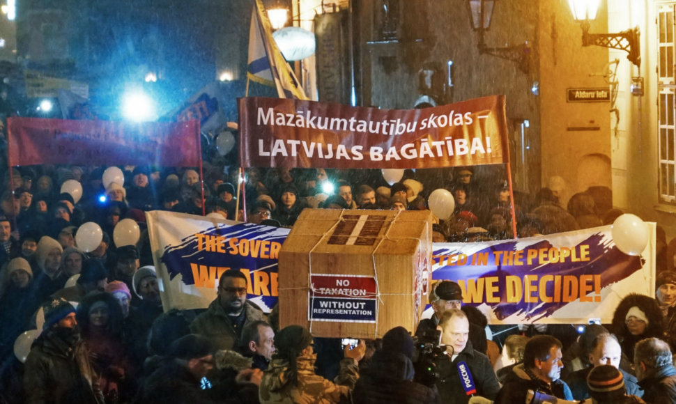 Latvijos rusakalbių protestas prieš permainas švietimo sistemoje