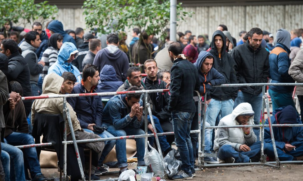 Pabėgėliai Vokietijoje laukia sveikatos patikrinimo procedūros