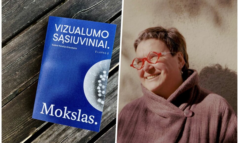 Leidinys &bdquo;Vizualumo sąsiuviniai. Mokslas&ldquo; ir jo sudarytoja Natalija Arlauskaitė